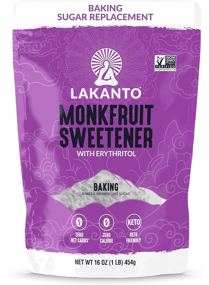 Lakanto, Monkfruit Sweetener with Erythritol, Baking, 16 oz (454 g)